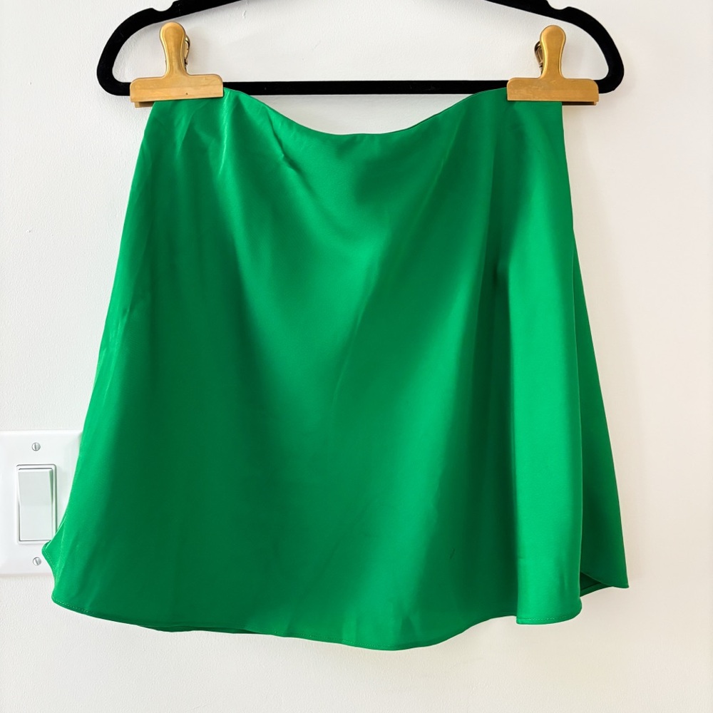 Green J.Crew Mini Skirt